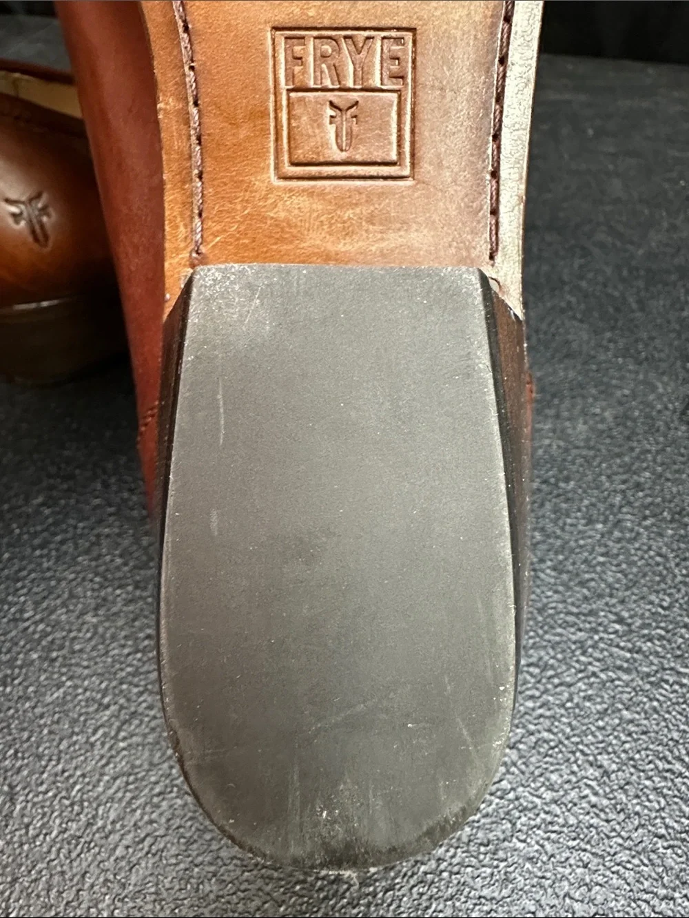 Frye Woman’s Brown Leather Slip-On Loafers 10